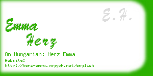 emma herz business card